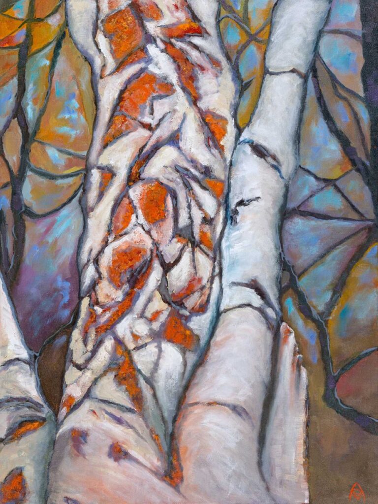 Lichen on Aspen Antler Scars