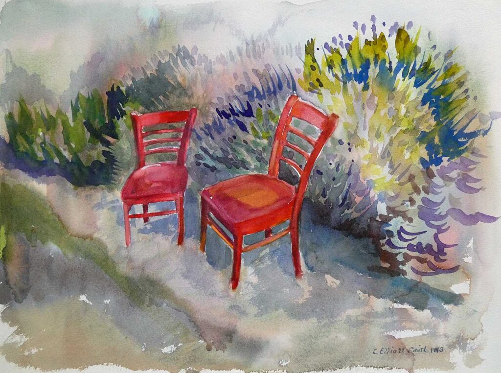 Chairs and Lavender