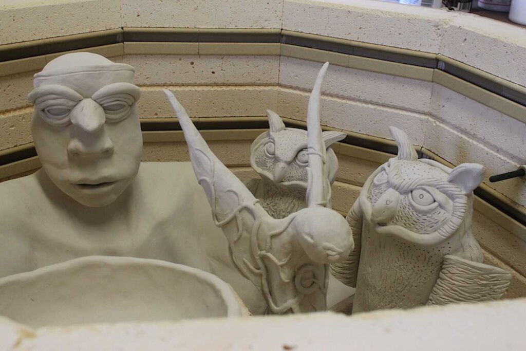 work in kiln