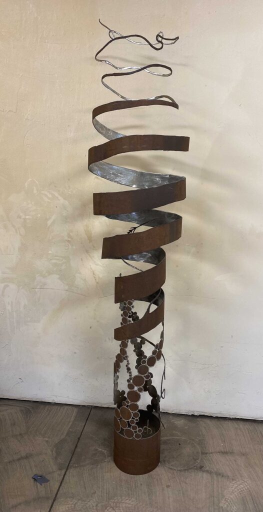 Large Spiral with Rust Spots