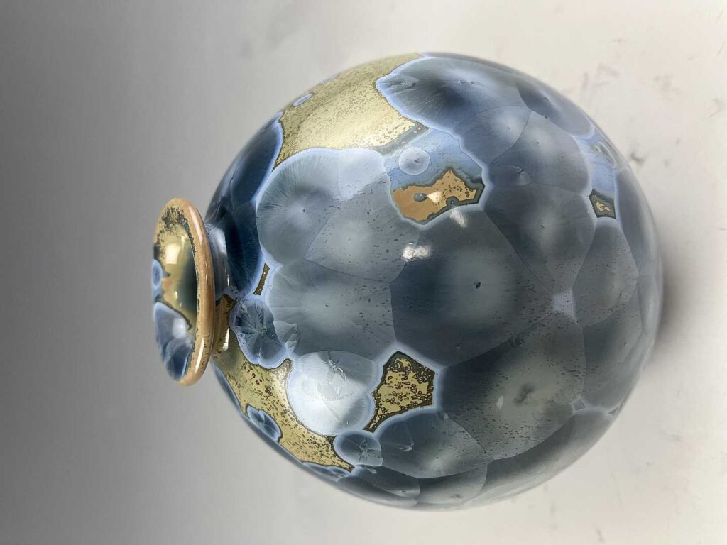 Blue Crystalline Sphere