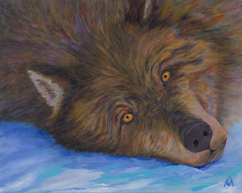Wolf In Snow