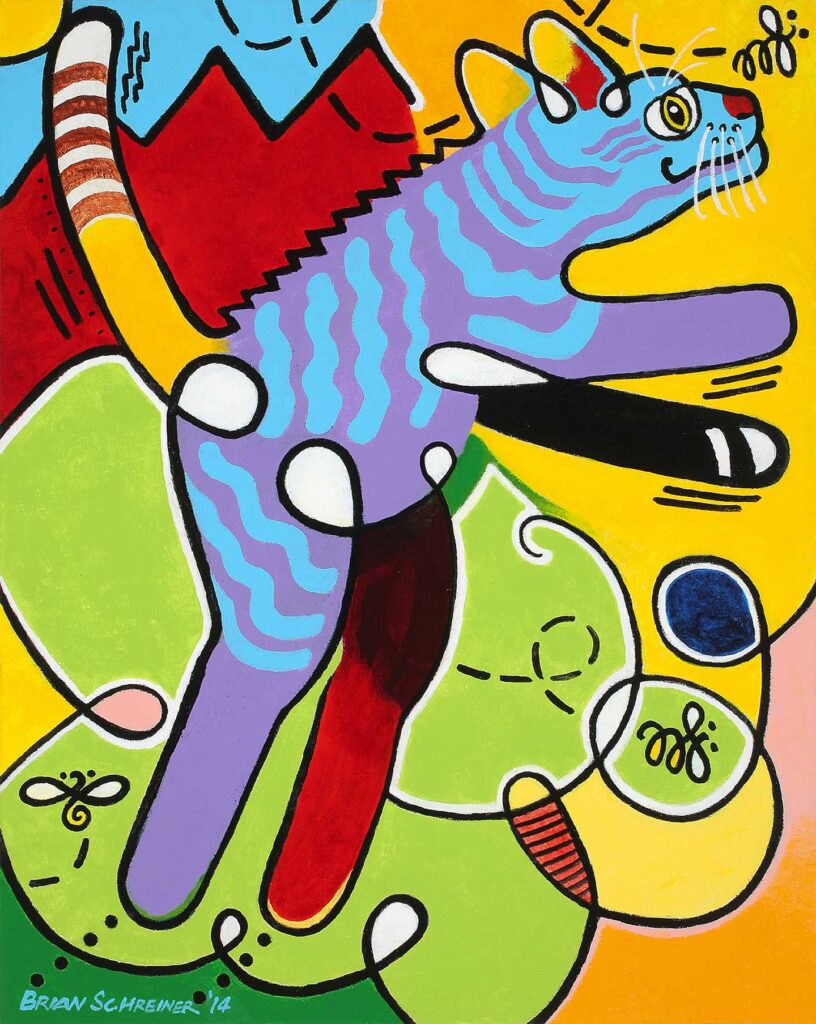 Jumping Cat With Bees