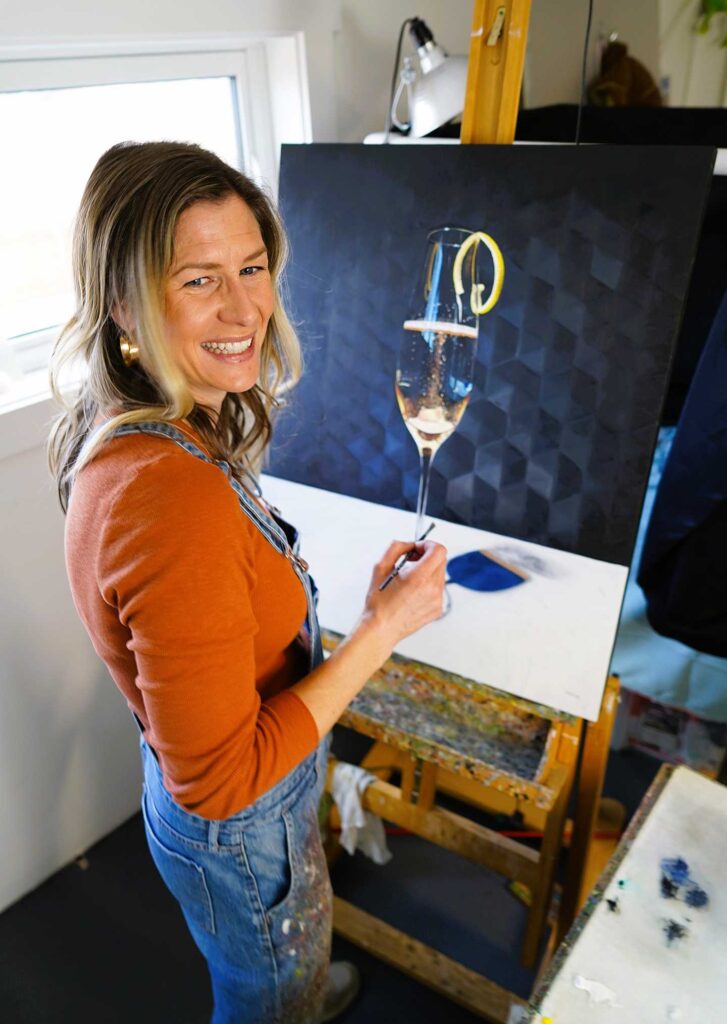 Betsie at the Easel