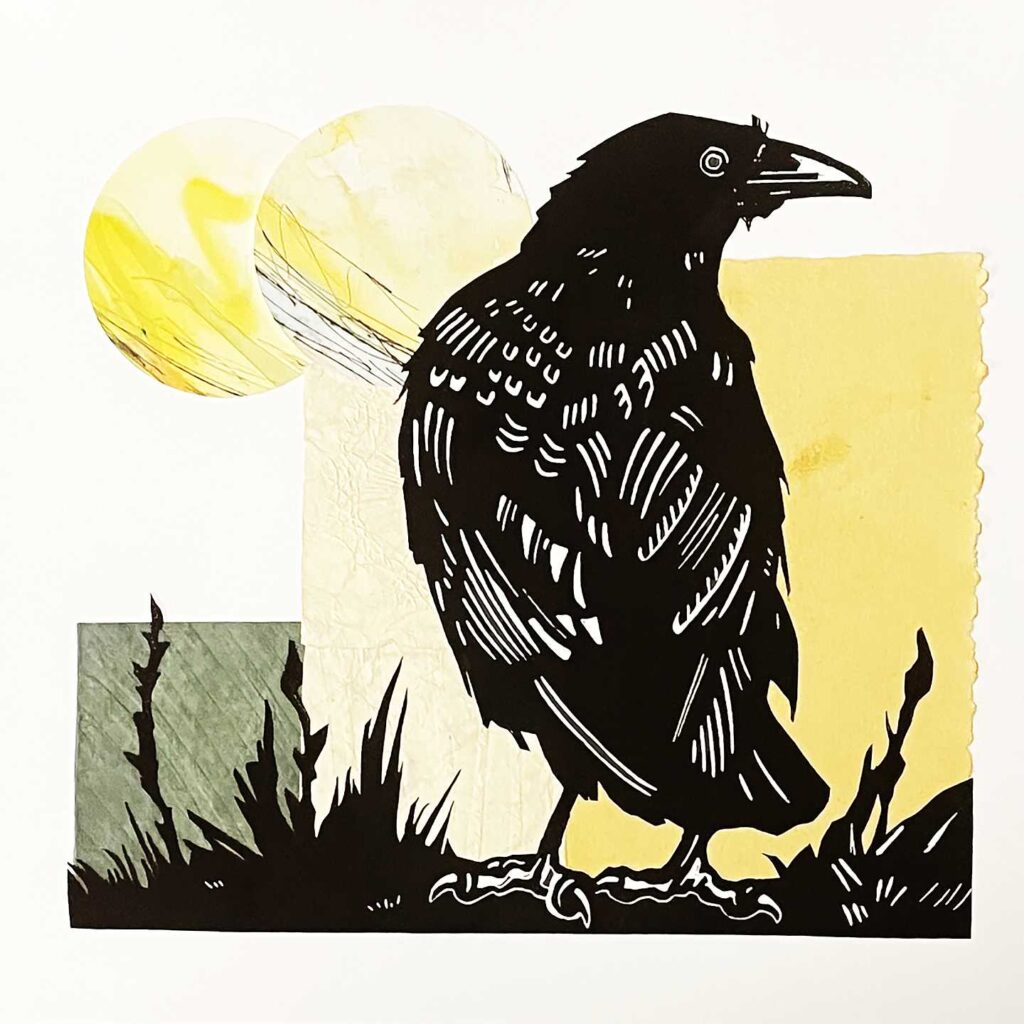 Crow with Double Moons