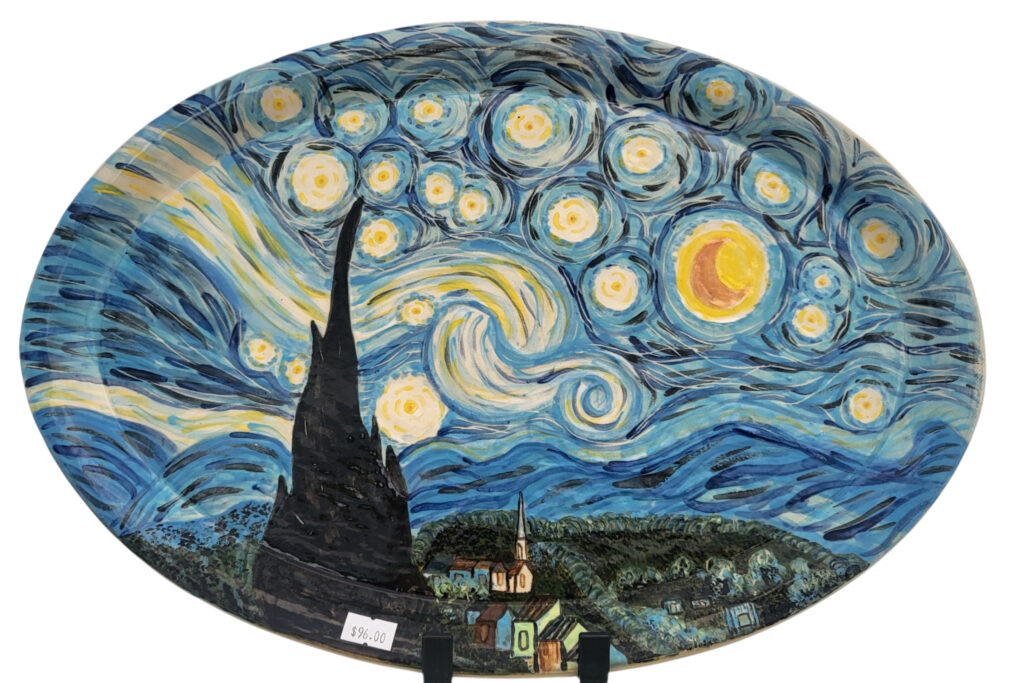 Stary night large platter