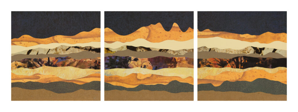 Foothills in Moonlight I-III
