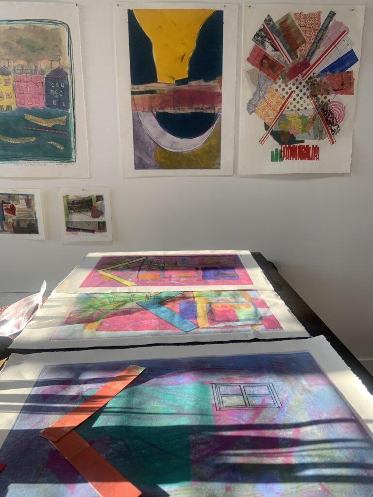 Studio image: works in progress