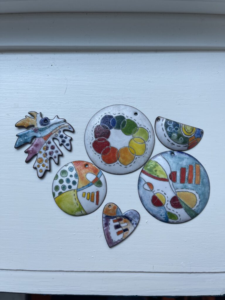 Enamel Test Necklaces