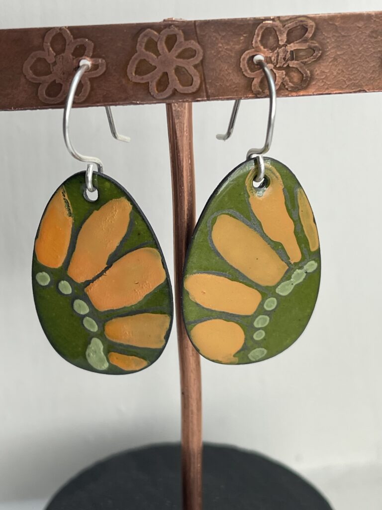 Enamel Earrings